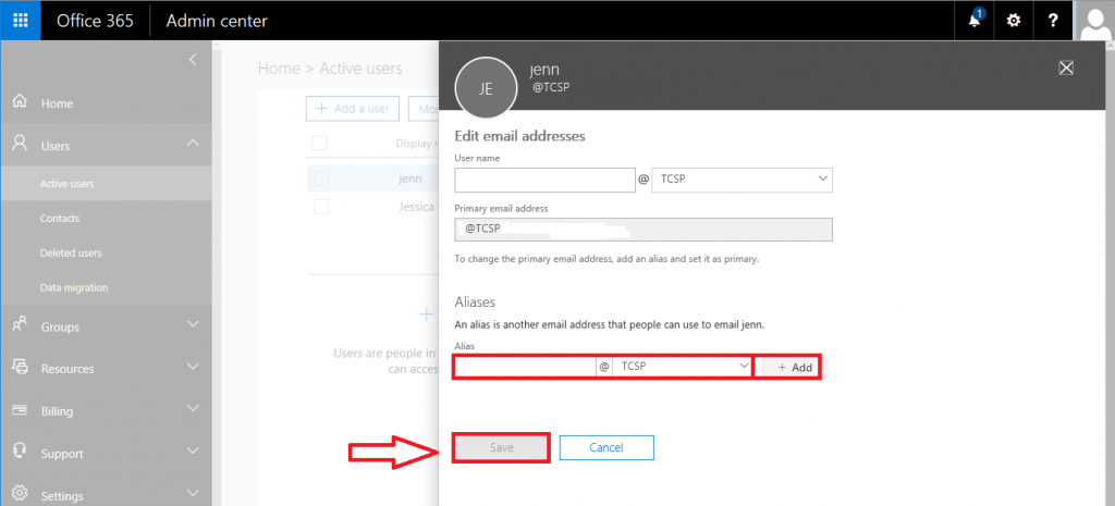Office 365 Add Email For Administrator Password Reset Step 7