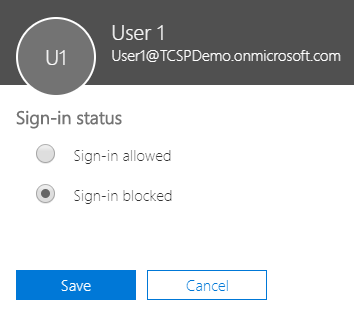 Office 365 Sign-in Status Screen